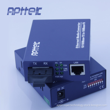 10/100m Single Fiber CWDM Media Converter (APT-103WSL34/54OC)